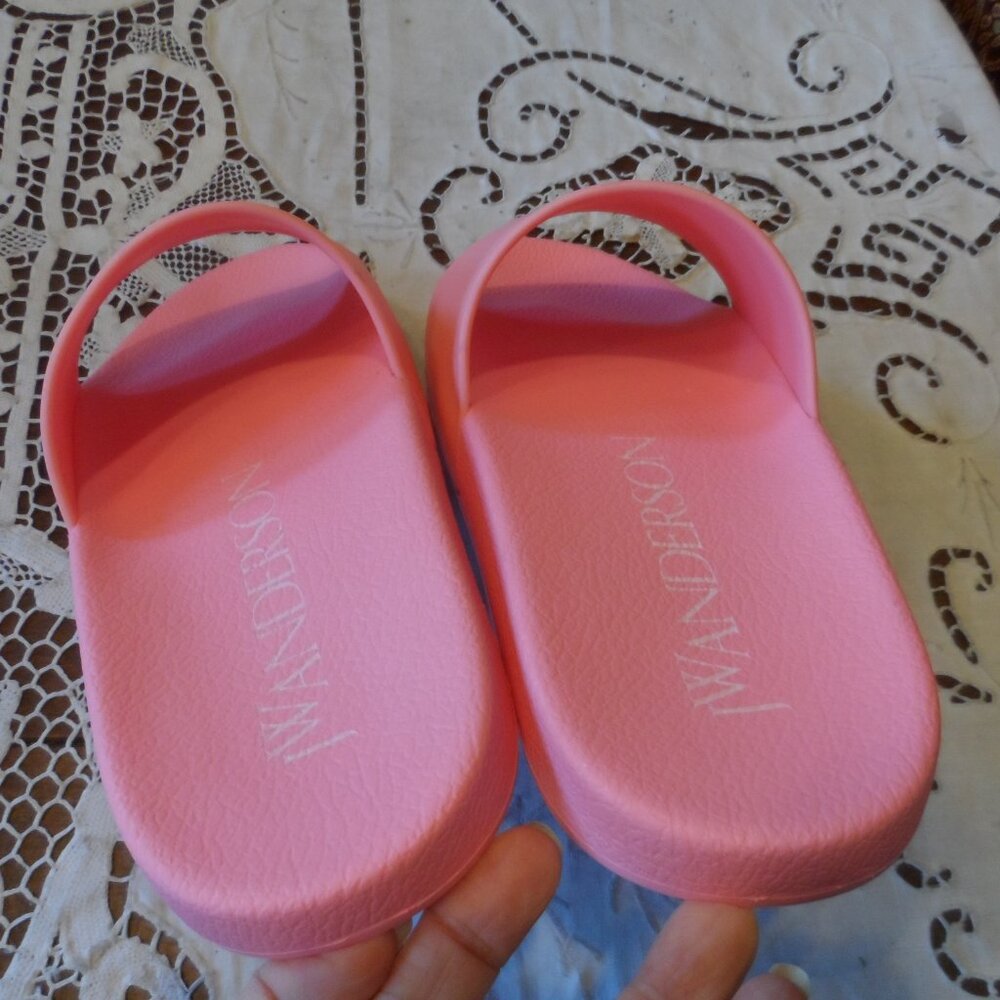 New JW Anderson Pink Rubber Pool Slides w/Signature Anchor Logo Size EU 39 /US 9 - Picture 12 of 16